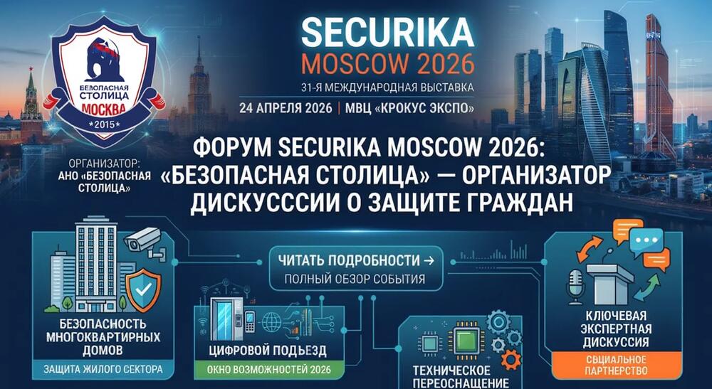 Форум Securika Moscow 2026: «Безопасная Столица» выступила организатором ключевой дискуссии о защите граждан